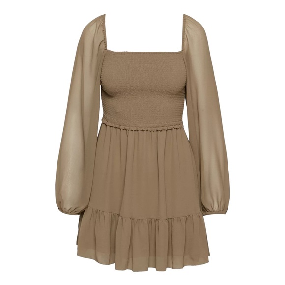 Aritzia Dresses & Skirts - Aritzia Wilfred Tempest Smocked Chiffon Mini Dress XL